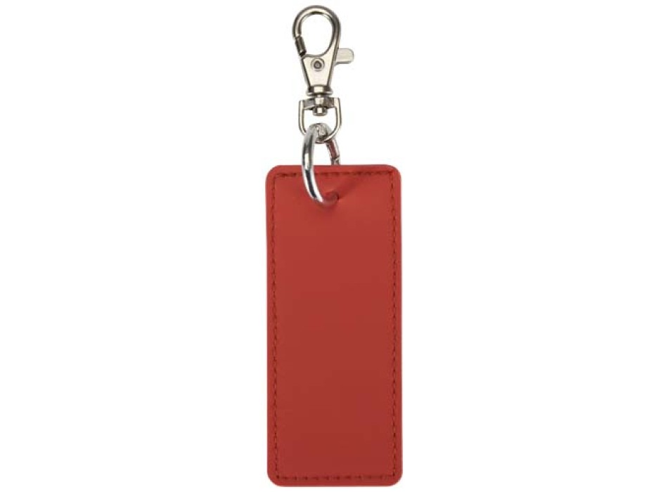 Portachiavi con charm a forma rettangolare in materiale riciclato certificato GRS Resi Plus FullGadgets.com
