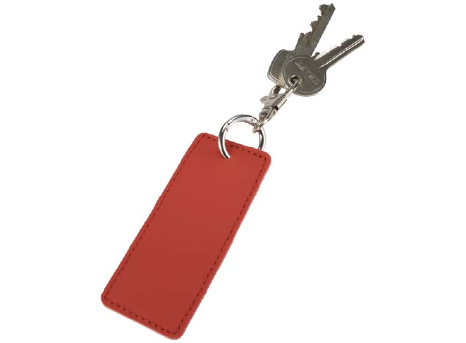 Portachiavi con charm a forma rettangolare in materiale riciclato certificato GRS Resi Plus FullGadgets.com