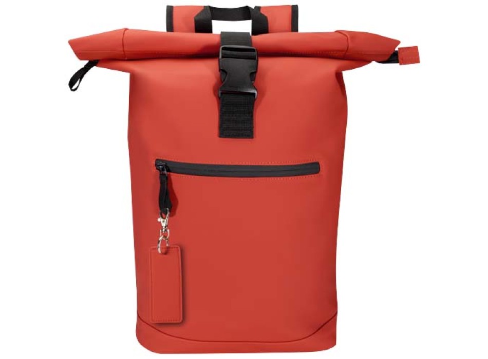 Portachiavi con charm a forma rettangolare in materiale riciclato certificato GRS Resi Plus FullGadgets.com