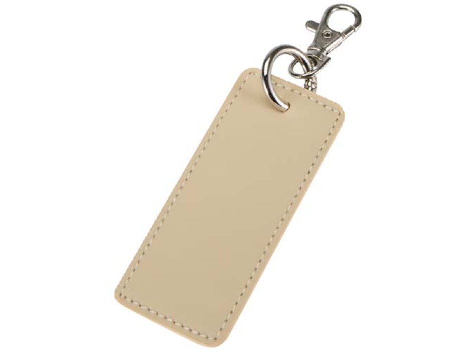 Portachiavi con charm a forma rettangolare in materiale riciclato certificato GRS Resi Plus FullGadgets.com