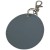 Portachiavi con charm a forma rotonda in materiale riciclato certificato GRS Resi Plus 