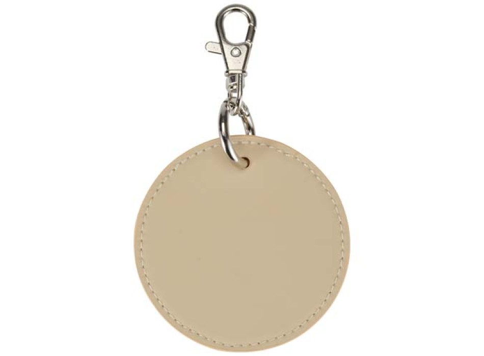 Portachiavi con charm a forma rotonda in materiale riciclato certificato GRS Resi Plus  FullGadgets.com