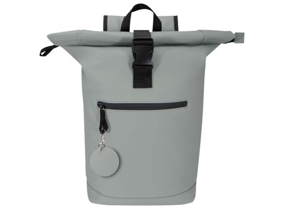 Portachiavi con charm a forma rotonda in materiale riciclato certificato GRS Resi Plus  FullGadgets.com