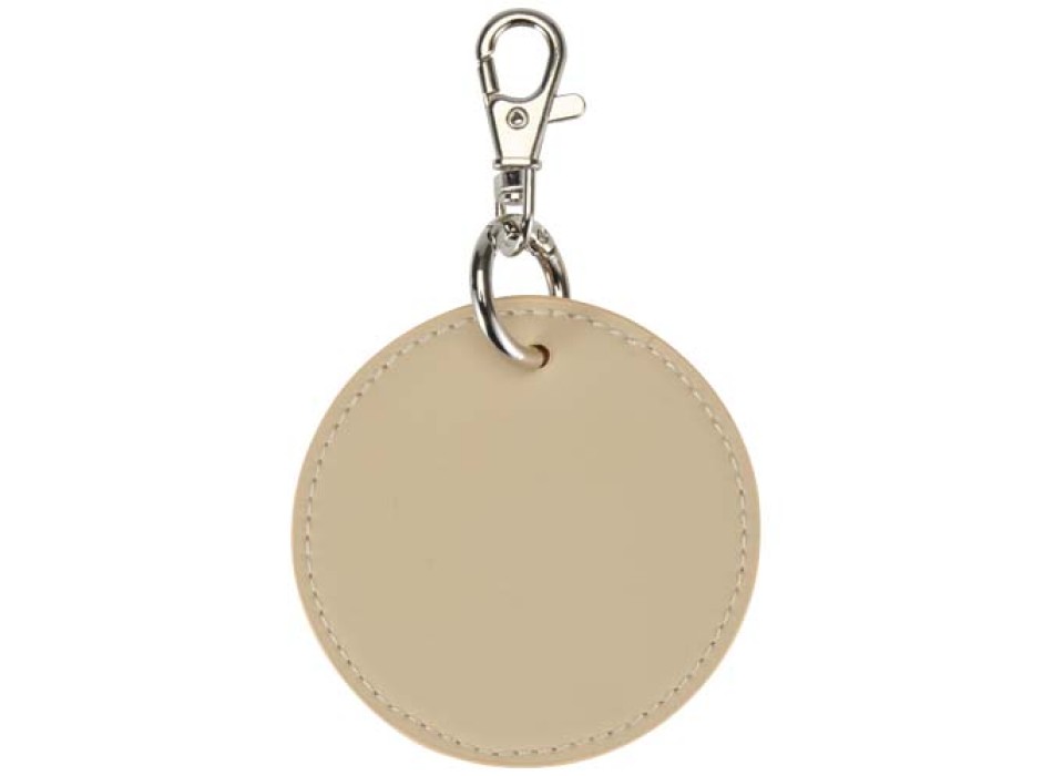 Portachiavi con charm a forma rotonda in materiale riciclato certificato GRS Resi Plus  FullGadgets.com