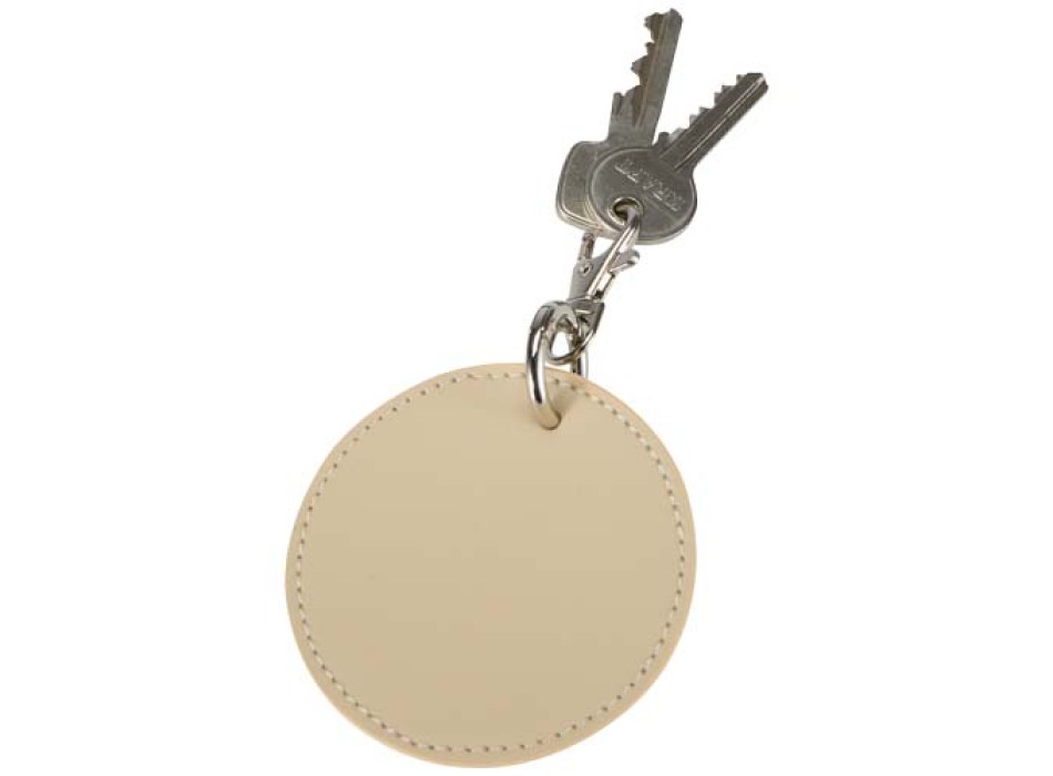 Portachiavi con charm a forma rotonda in materiale riciclato certificato GRS Resi Plus  FullGadgets.com