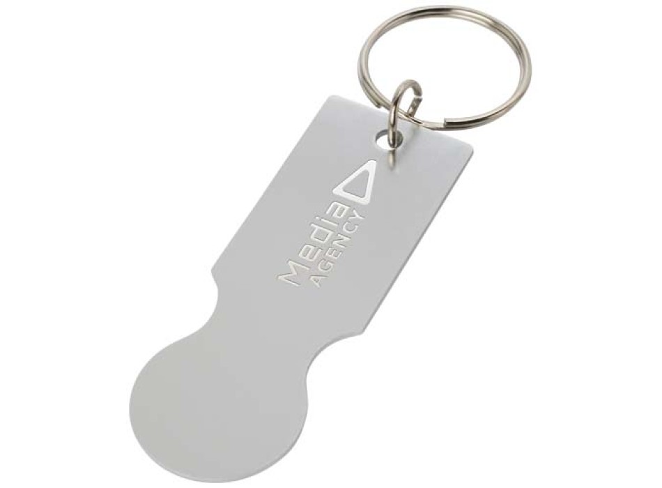 Portachiavi con gettone carrello della spesa Rhea FullGadgets.com