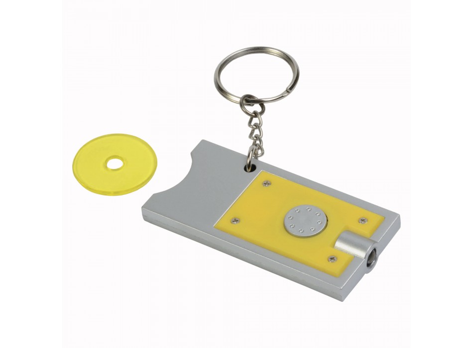 Portachiavi con gettone per carrello della spesa e luce FullGadgets.com