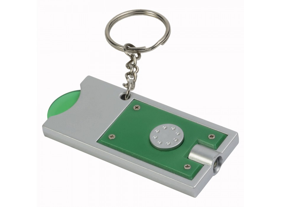 Portachiavi con gettone per carrello della spesa e luce FullGadgets.com