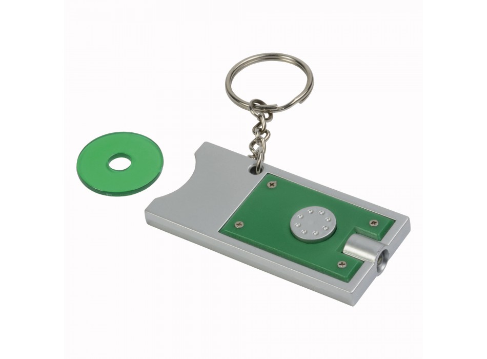Portachiavi con gettone per carrello della spesa e luce FullGadgets.com