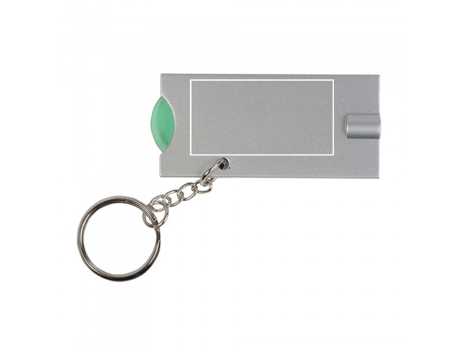 Portachiavi con gettone per carrello della spesa e luce FullGadgets.com