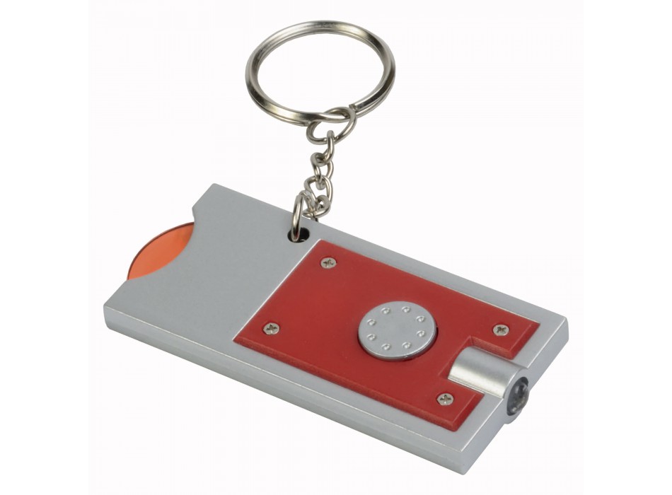 Portachiavi con gettone per carrello della spesa e luce FullGadgets.com