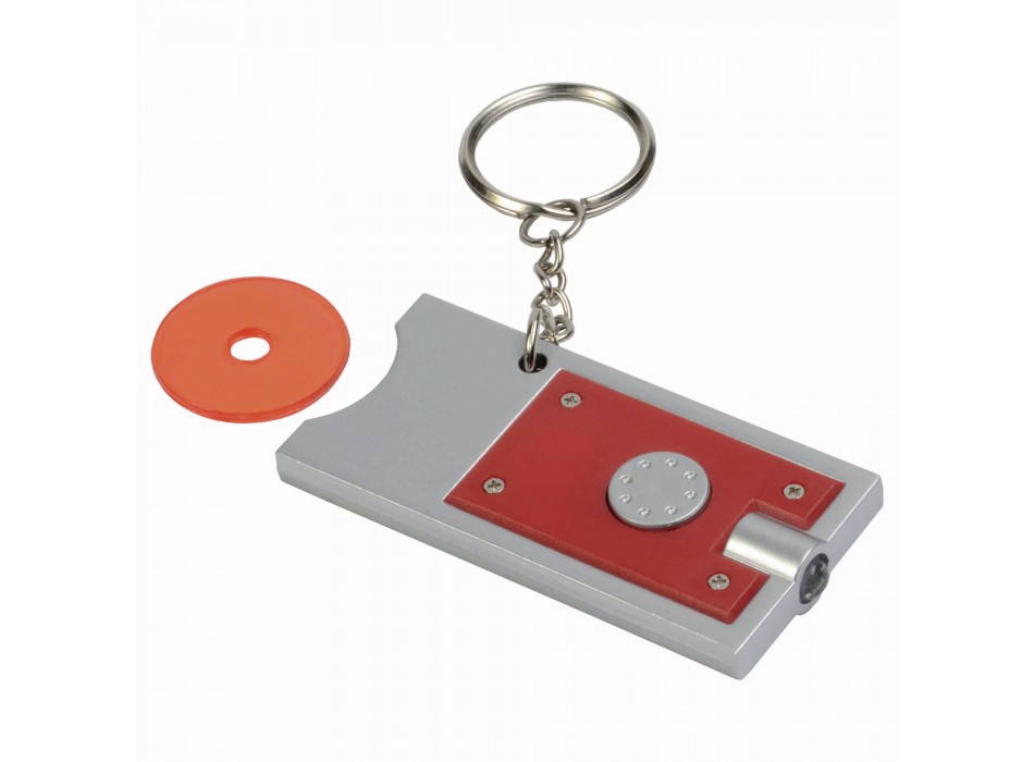 Portachiavi con gettone per carrello della spesa e luce FullGadgets.com