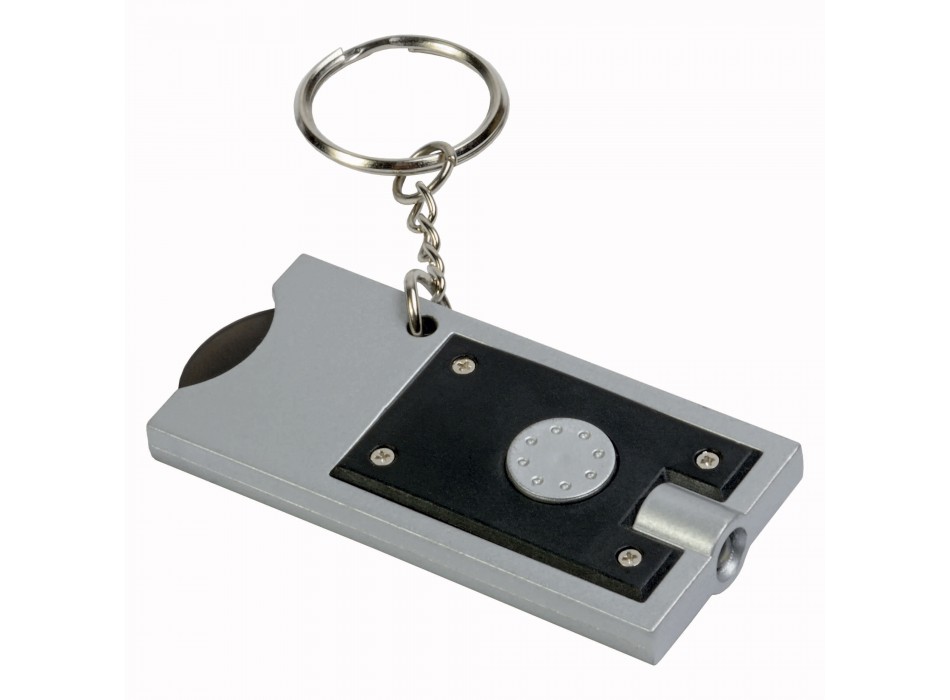 Portachiavi con gettone per carrello della spesa e luce FullGadgets.com