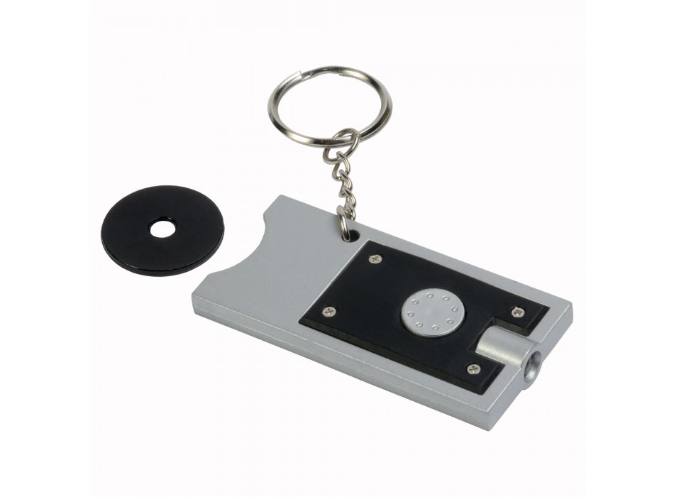 Portachiavi con gettone per carrello della spesa e luce FullGadgets.com