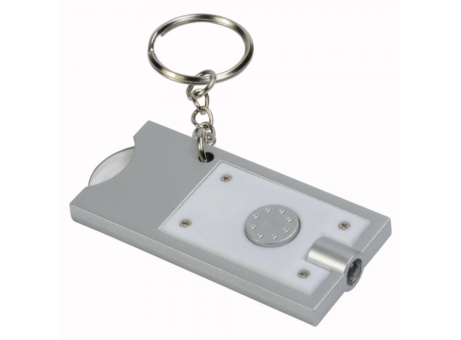 Portachiavi con gettone per carrello della spesa e luce FullGadgets.com