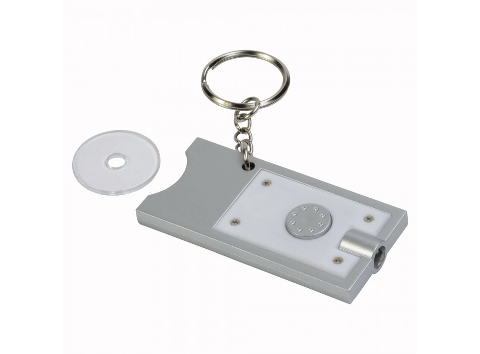 Portachiavi con gettone per carrello della spesa e luce FullGadgets.com