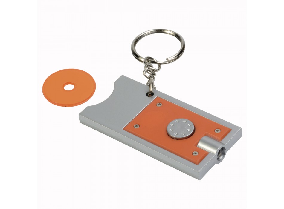 Portachiavi con gettone per carrello della spesa e luce FullGadgets.com
