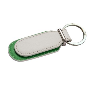Portachiavi doppio in PU con ampio spazio personalizzabile - LEGGERMENTE MACCHIATO FullGadgets.com