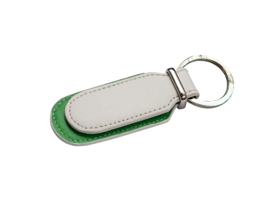 Portachiavi doppio in PU con ampio spazio personalizzabile - LEGGERMENTE MACCHIATO FullGadgets.com