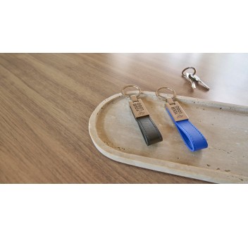 Portachiavi in acciaio con anello in PU Keon FullGadgets.com