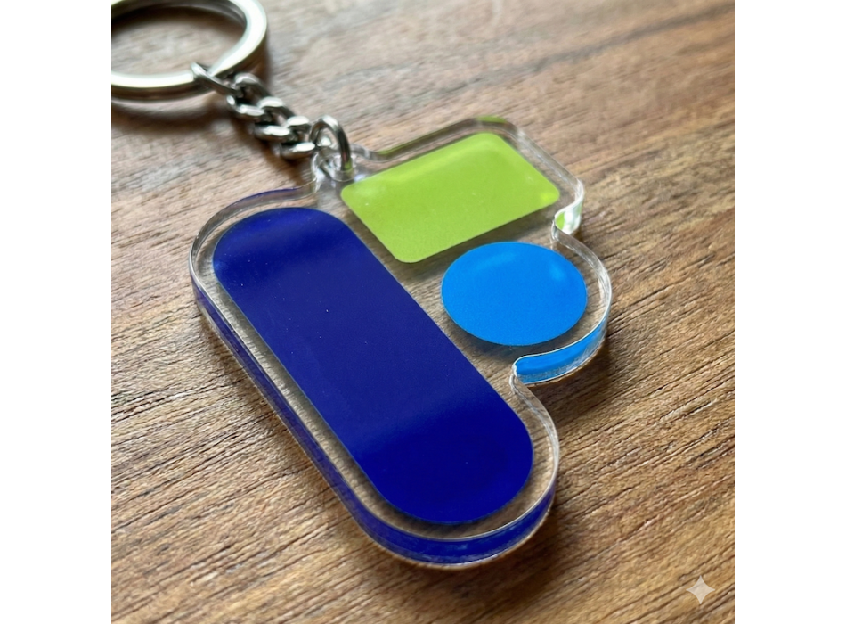 Portachiavi in acrilico sagomato  FullGadgets.com