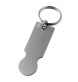 Portachiavi in alluminio riciclato con gettone per il carrello della spesa FullGadgets.com