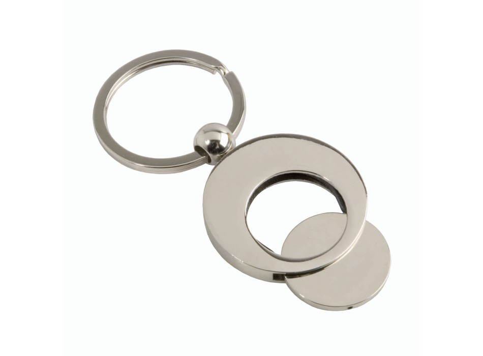 Portachiavi in metallo con gettone per carrello FullGadgets.com