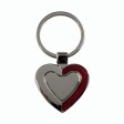 Portachiavi in metallo di forma di cuore, con particolare laterale colorato cangiante FullGadgets.com