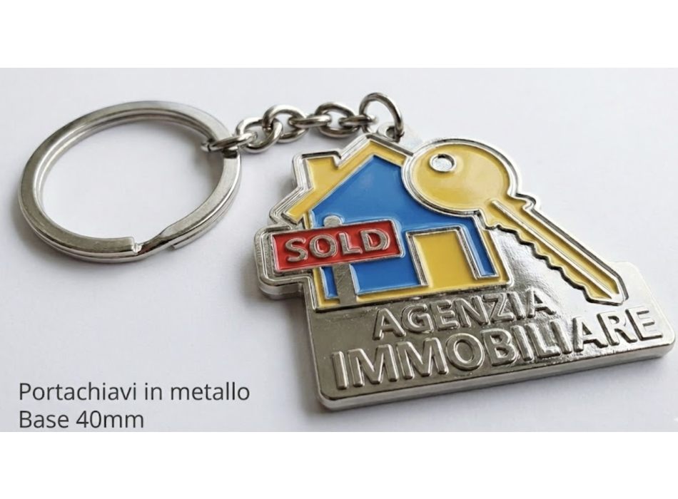 Portachiavi in metallo sagomato entro 40mm FullGadgets.com