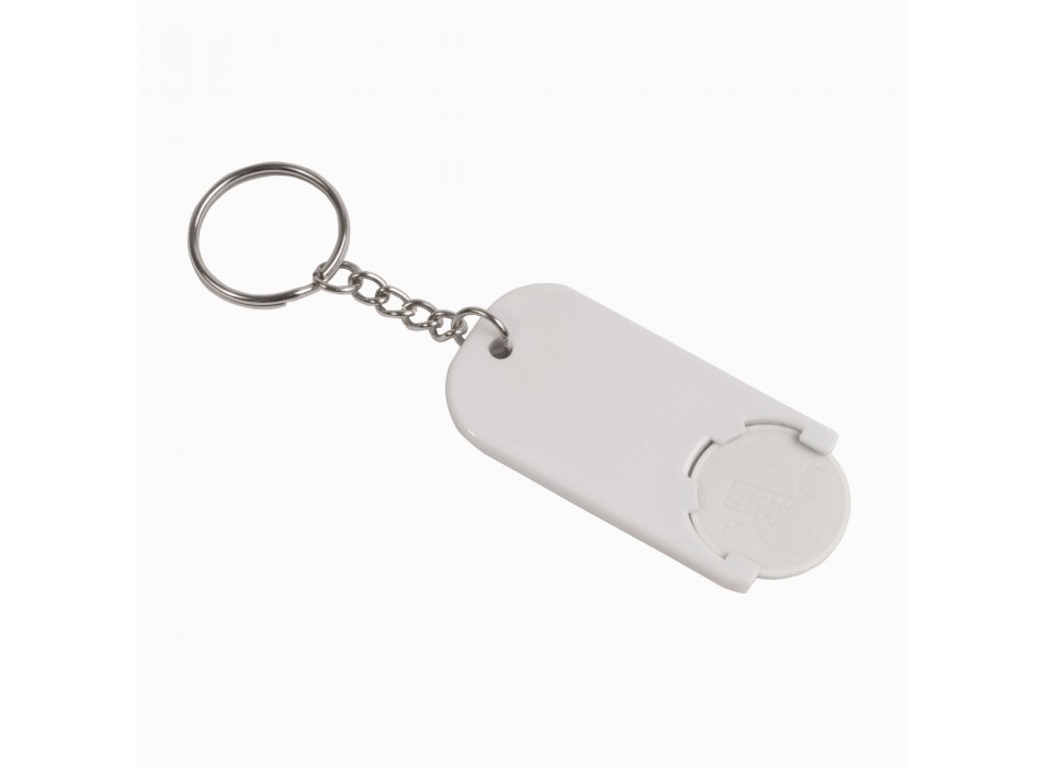 Portachiavi in plastica con gettone per carrello della spesa FullGadgets.com