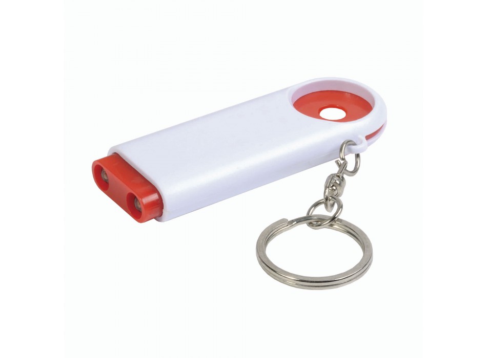 Portachiavi in plastica con gettone per carrello della spesa e luce a 2 led FullGadgets.com