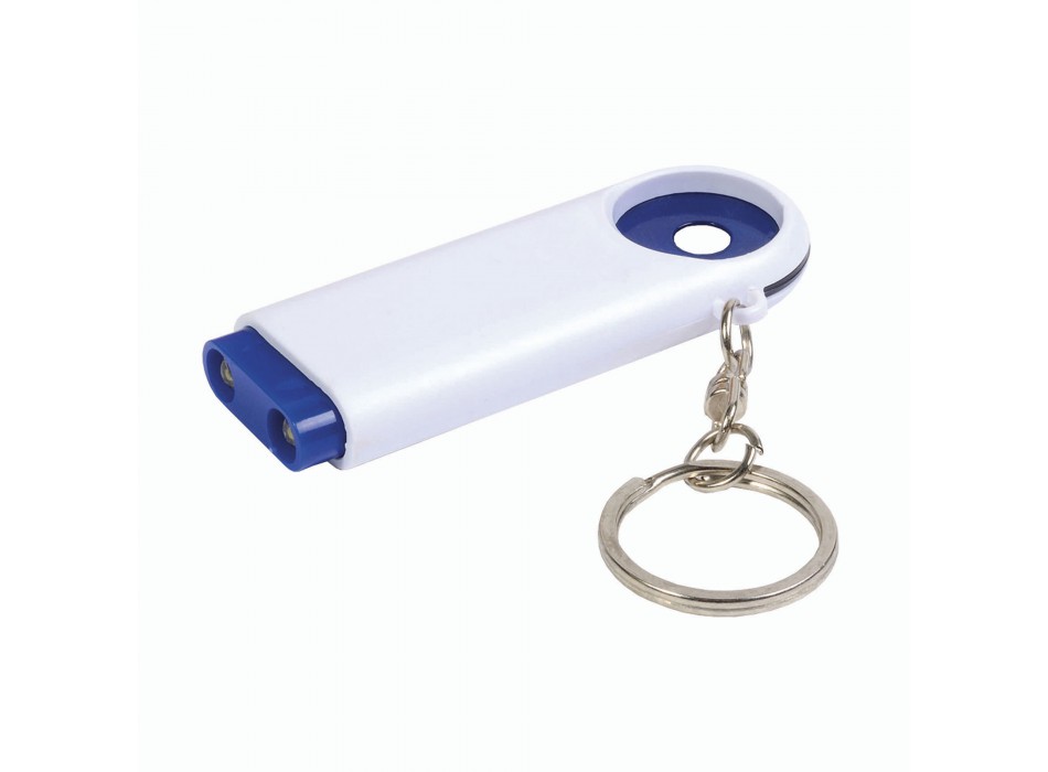 Portachiavi in plastica con gettone per carrello della spesa e luce a 2 led FullGadgets.com
