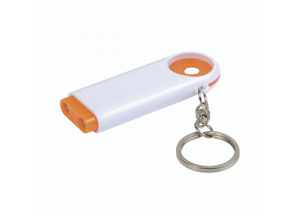 Portachiavi in plastica con gettone per carrello della spesa e luce a 2 led FullGadgets.com
