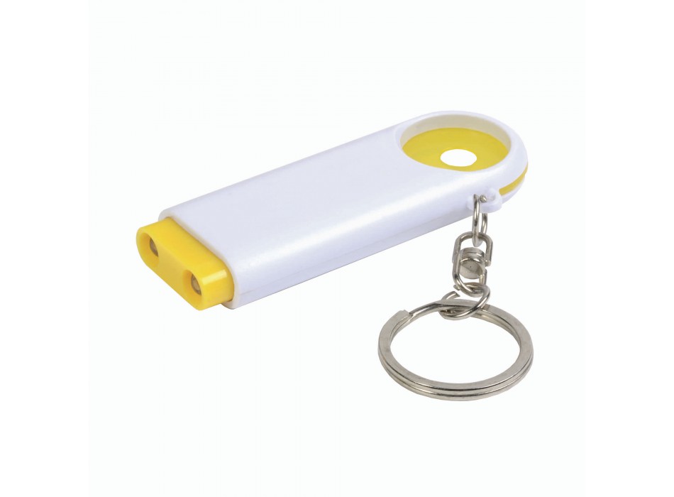 Portachiavi in plastica con gettone per carrello della spesa e luce a 2 led FullGadgets.com