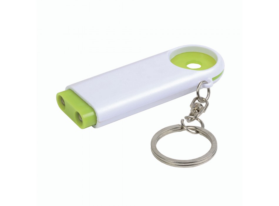 Portachiavi in plastica con gettone per carrello della spesa e luce a 2 led FullGadgets.com