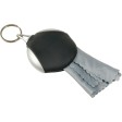 Portachiavi in plastica gommata contenente un mini panno per la pulizia degli occhiali FullGadgets.com