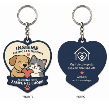 Portachiavi in pvc 2D - misura 61x70mm FullGadgets.com