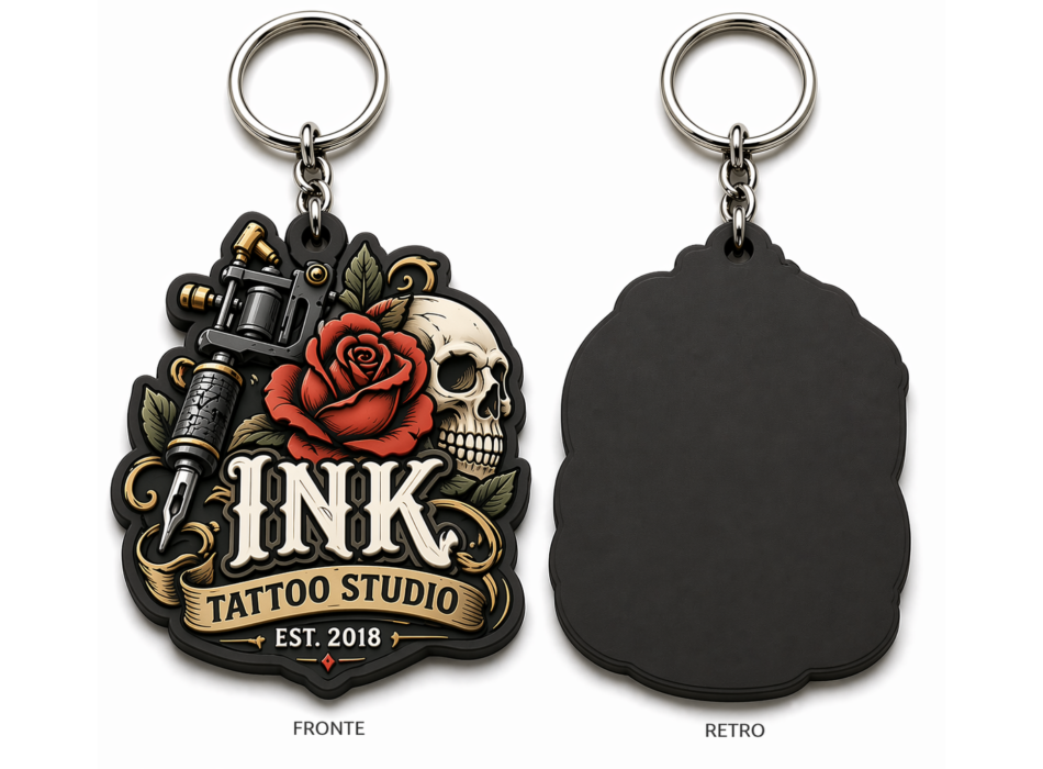 Portachiavi in pvc 3D - misura 61x70mm FullGadgets.com