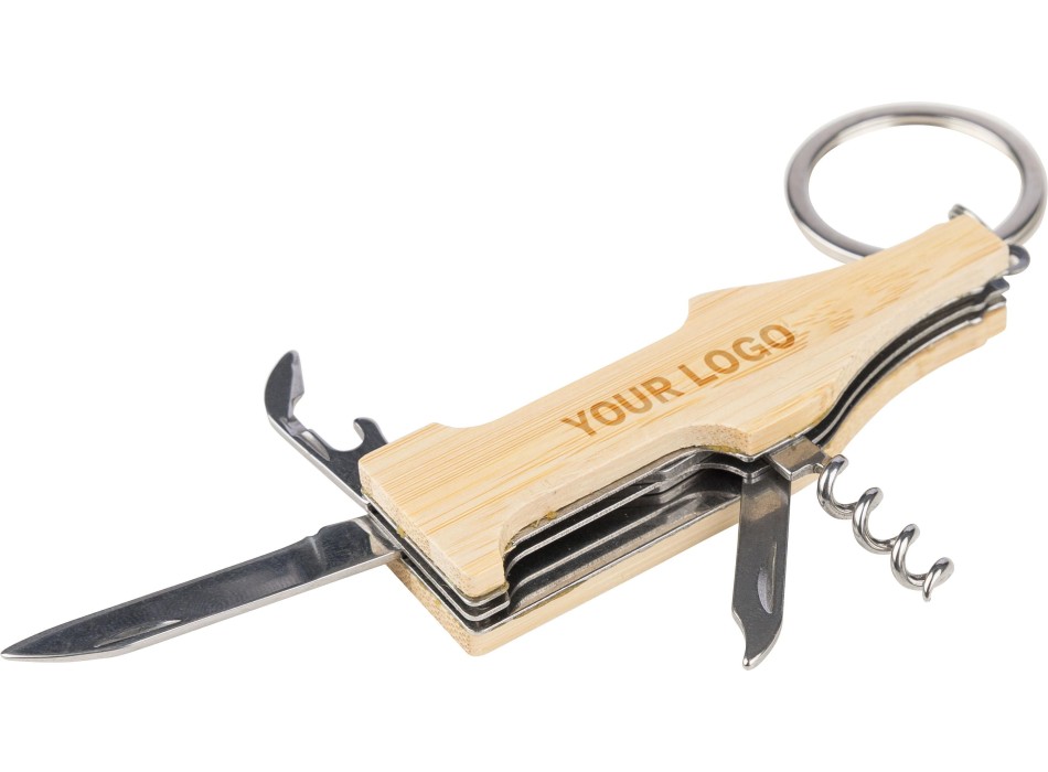 Portachiavi multitools bambù Inaya FullGadgets.com