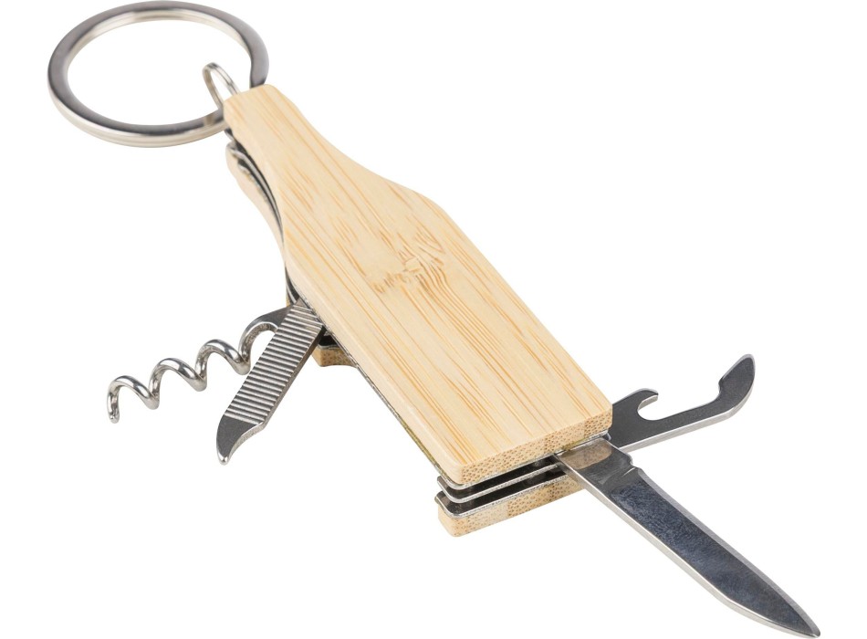 Portachiavi multitools bambù Inaya FullGadgets.com