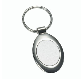 Portachiavi ovale,in metallo satinato e lucido FullGadgets.com