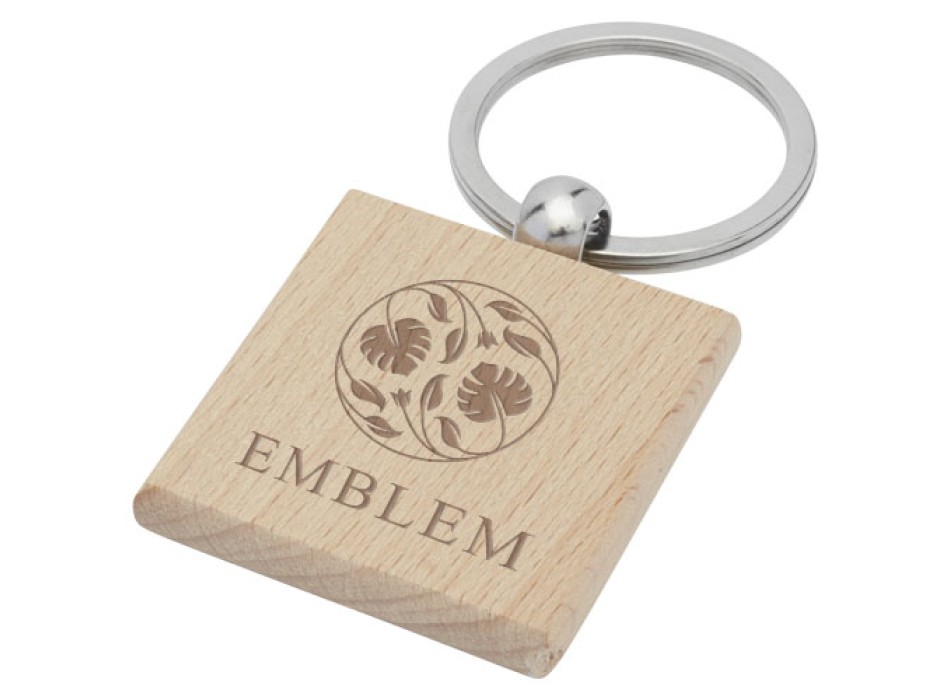 Portachiavi quadrato Gioia in legno di faggio FullGadgets.com