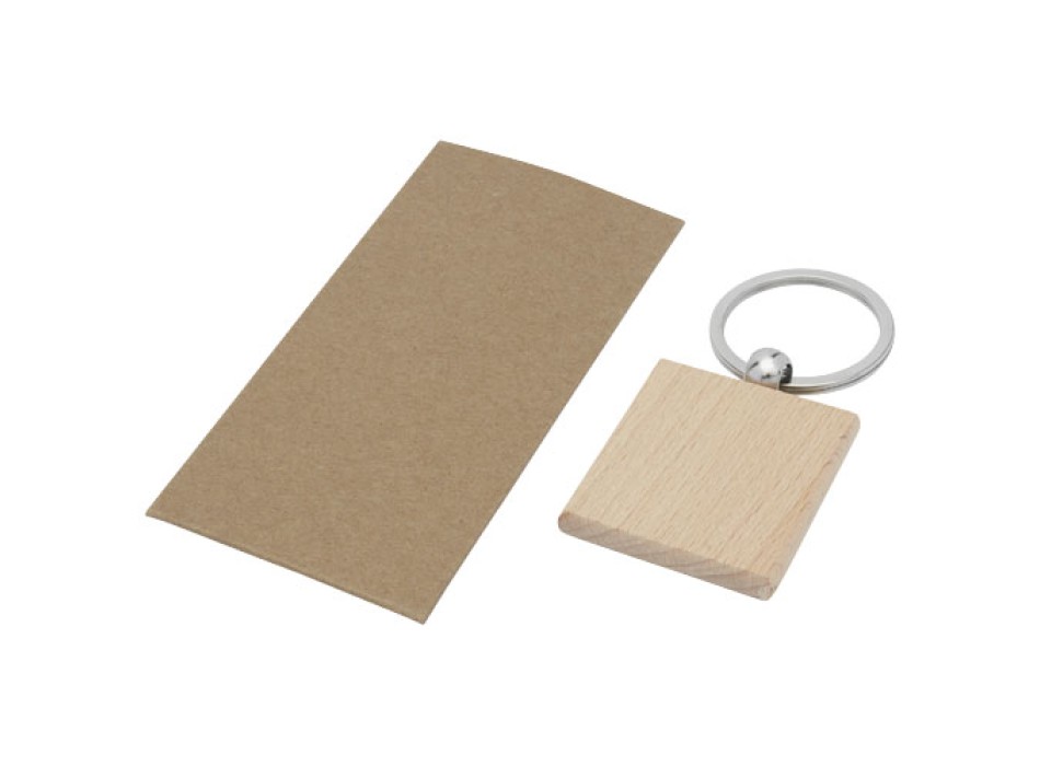 Portachiavi quadrato Gioia in legno di faggio FullGadgets.com