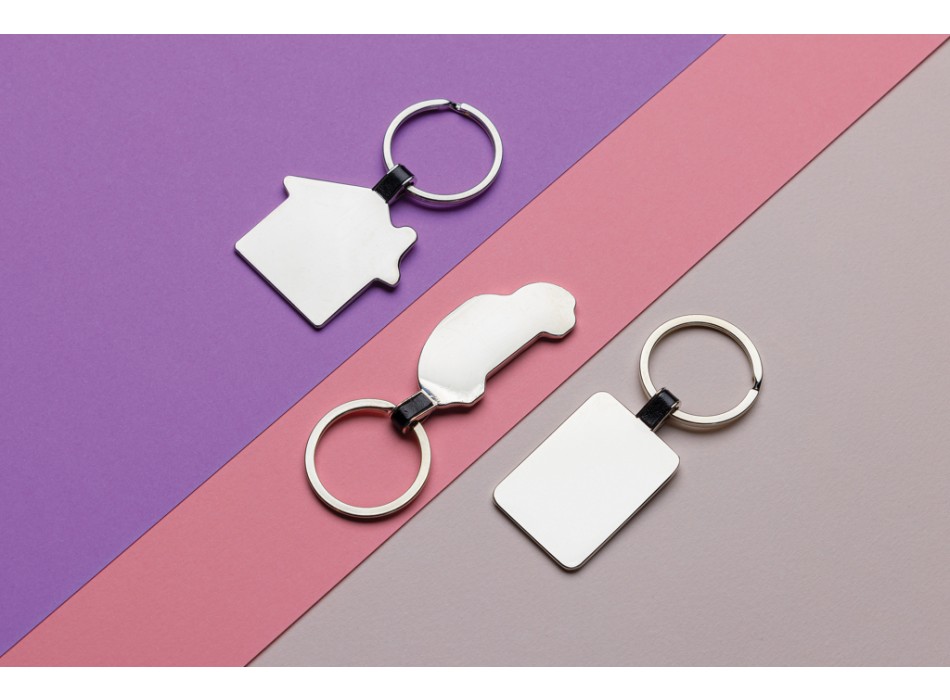 Portachiavi rettangolare in lega di zinco RCS FullGadgets.com