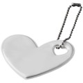 Portachiavi riflettente a forma di cuore
