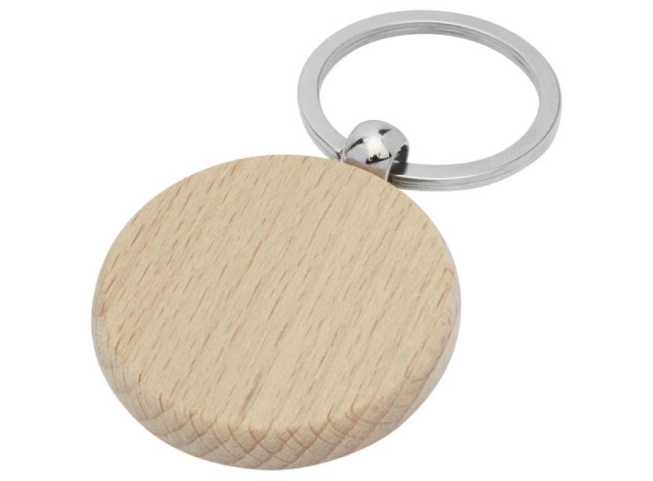 Portachiavi rotondo Giovanni in legno di faggio FullGadgets.com