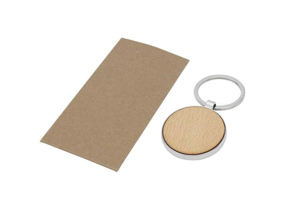 Portachiavi rotondo Moreno in legno di faggio FullGadgets.com