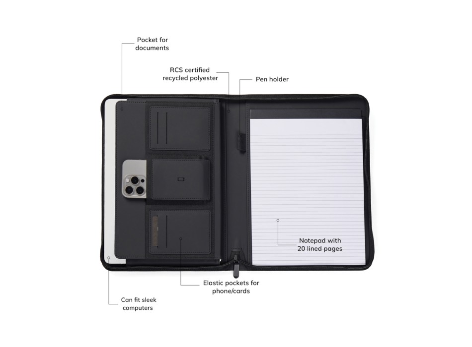 Portadocumenti A4 VINGA Baltimore RCS FullGadgets.com