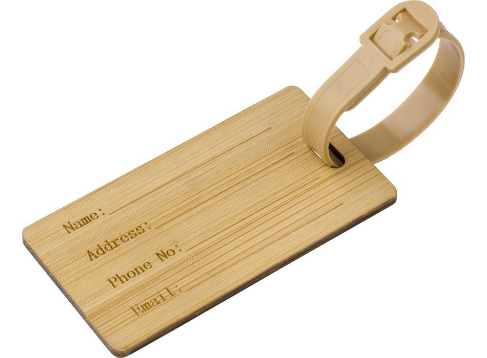 Portanome per bagaglio in bambù Shawn FullGadgets.com