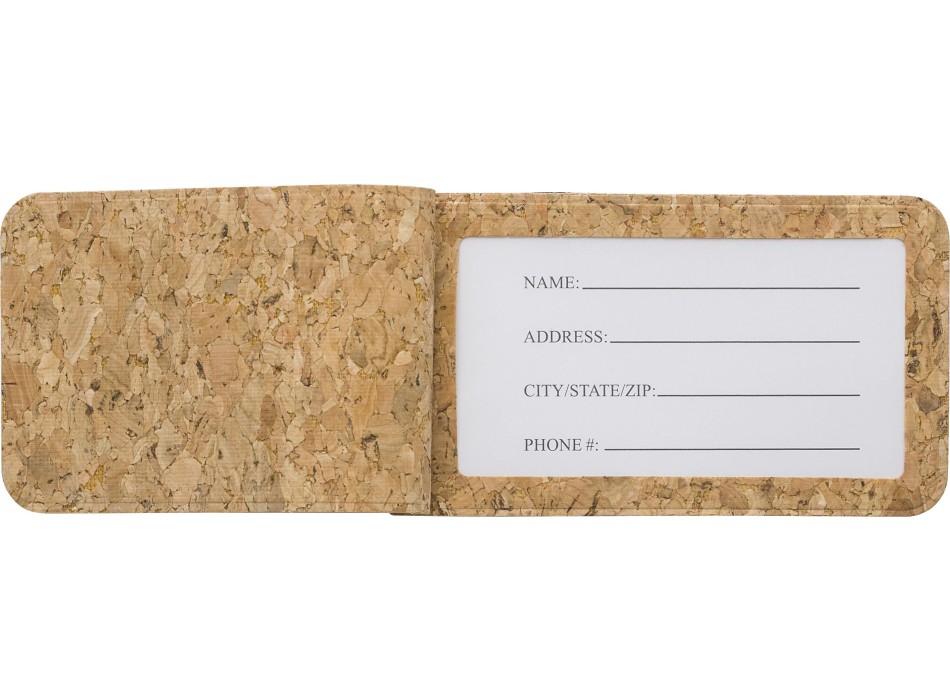 Portanome per bagaglio in sughero Makai FullGadgets.com